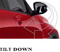 TILT DOWN (sistema de ayuda al estacionamiento en el espejo derecho)